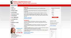Desktop Screenshot of online-ceginformacio.com