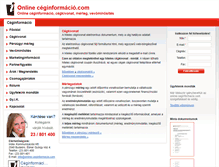 Tablet Screenshot of online-ceginformacio.com